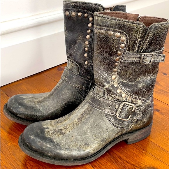 Liberty biker boots made in Mexico - Picture 1 of 6